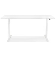 Maysun - Elektrisch Zit-Sta Bureau - DUNCAN Wit - Wit 140x70cm