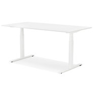 Maysun - Elektrisch Zit-Sta Bureau - DUNCAN Wit - Wit 140x70cm