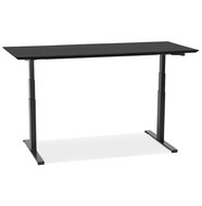 Maysun - Elektrisch Zit-Sta Bureau - COMFORT Zwart - Zwart 180x90cm