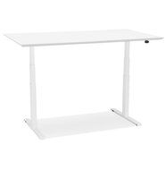 Maysun - Elektrisch Zit-Sta Bureau - COMFORT Wit - Wit 150x70cm