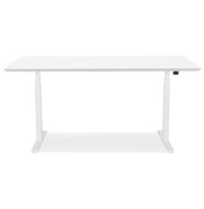 Maysun - Elektrisch Zit-Sta Bureau - COMFORT Wit - Wit 150x70cm