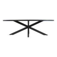 Outdoor Living - Tafel Murcia Negro ovaal 242x117cm