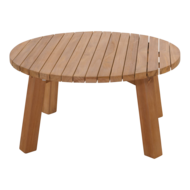 Outdoor Living - Loungetafel teak &oslash;80x40cm