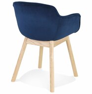 Maysun - Design Stoel - FRIDA Blauw - Naturel