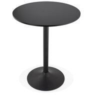 Staantafel / hoge tafel &#039;BRASILIA&#039; zwart - &Oslash; 90 cm