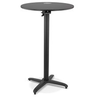 Zwarte ronde vouwtafel &#039;PENUMBRA&#039; - &Oslash; 68 cm