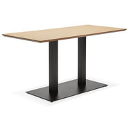 Design tafel / bureau &#039;ZUMBA&#039; met natuurlijk houten afwerking - 150x70 cm