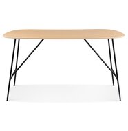 Kleine tafel/bureau &#039;FIONA&#039; van natuurkleurig eikenhout