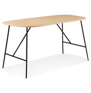 Kleine tafel/bureau &#039;FIONA&#039; van natuurkleurig eikenhout