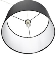 Ronde hanglamp &#039;BUNGEE&#039; met zwarte lampenkap