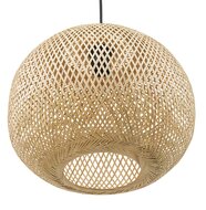 Ronde hanglamp &#039;CASIMIRA MINI&#039; van natuurlijke bamboe