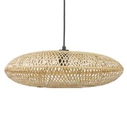 Ronde hanglamp &#039;ASPIRINA&#039; van natuurlijke bamboe