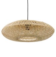 Ronde hanglamp &#039;ASPIRINA&#039; van natuurlijke bamboe