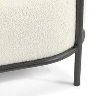 Designbank &#039;ORSO BENCH&#039; in beige boucl&eacute;stof