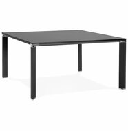 Vergadertafel / bench bureau &#039;XLINE SQUARE&#039; in het zwart - 140x140 cm