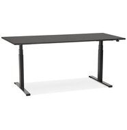 Zwarte elektrische en ergonomische bureau &#039;TRONIK&#039; - 160x80 cm