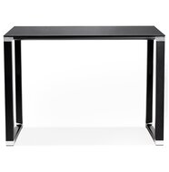 Hoge tafel/bureau van zwart glas &#039;XLINE HIGH TABLE&#039; - 140x70 cm