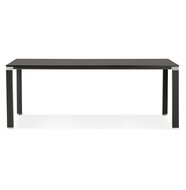 Vergader- / eettafel design XLINE&#039; in zwart hout - 200x100 cm