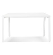 Witte vergadertafel/benchbureau &#039;AMADEUS SQUARE&#039; - 160x160 cm