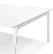 Witte vergadertafel/benchbureau &#039;AMADEUS SQUARE&#039; - 160x160 cm