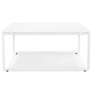 Witte vergadertafel / bench-bureau &#039;BAKUS SQUARE&#039; - 160x160 cm