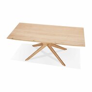 Eettafel &#039;MANITOU&#039; in massief eik - 195x95 cm